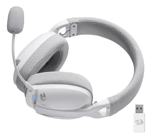 FONE DE OUVIDO HEADSET GAMER SEM FIO REDRAGON SKULD PRO BRANCO - Miniatura 2