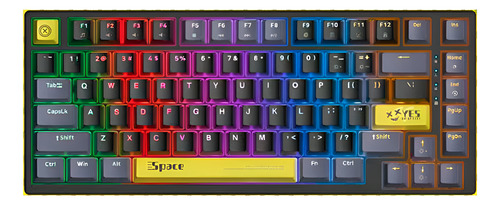 TECLADO GAMER MECÂNICO ONIKUMA G52 PRETO RGB 75%