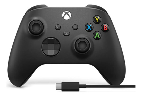 CONTROLE GAMER MICROSOFT XBOX SERIES X/S SEM FIO PRETO + CABO USB