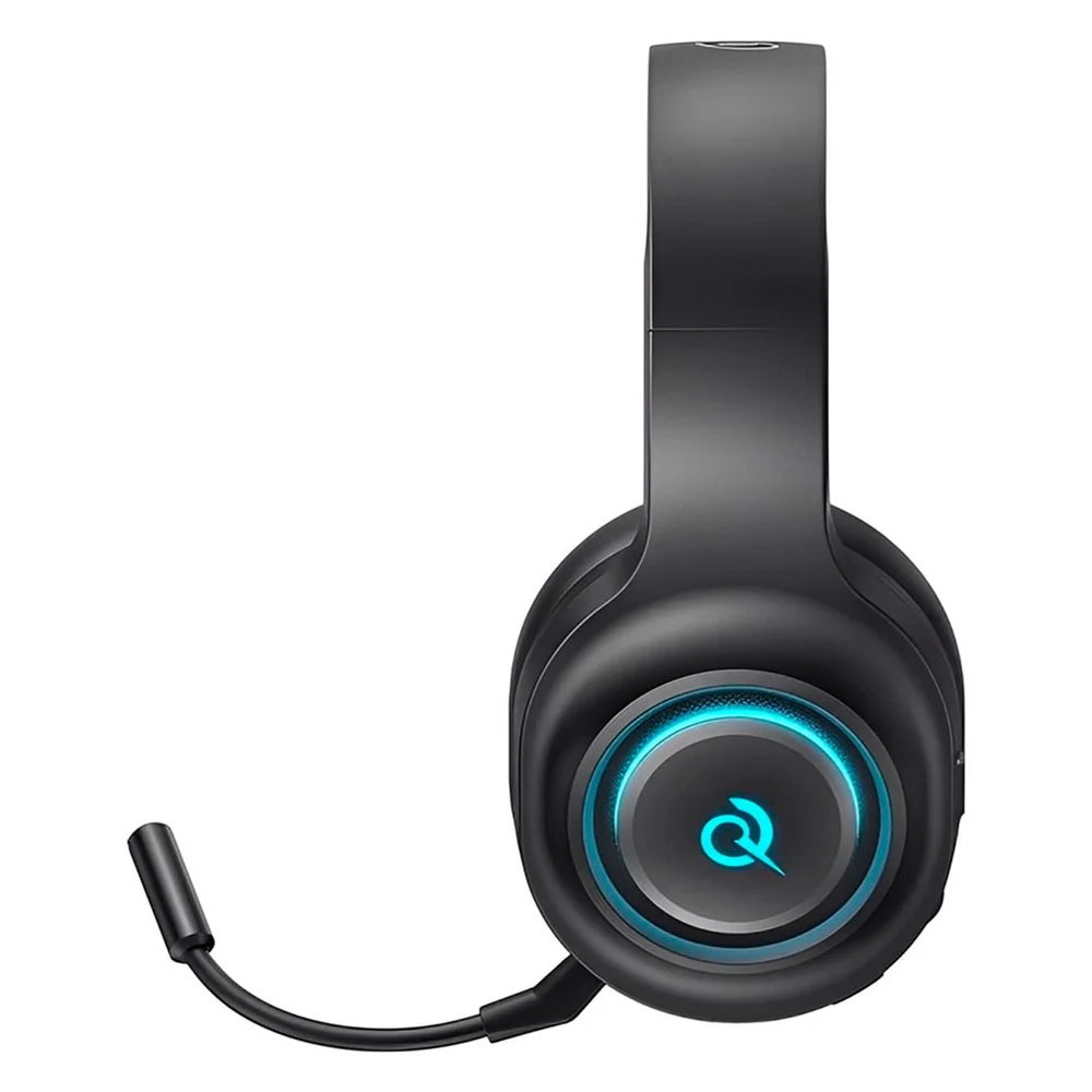 FONE DE OUVIDO HEADSET GAMER QCY HEROAD V200 SEM FIO PRETO - Miniatura 3