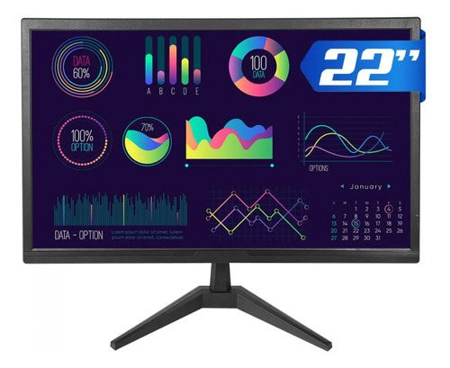 MONITOR DR OFFICE 22" HD 75HZ 5MS HDMI/VGA