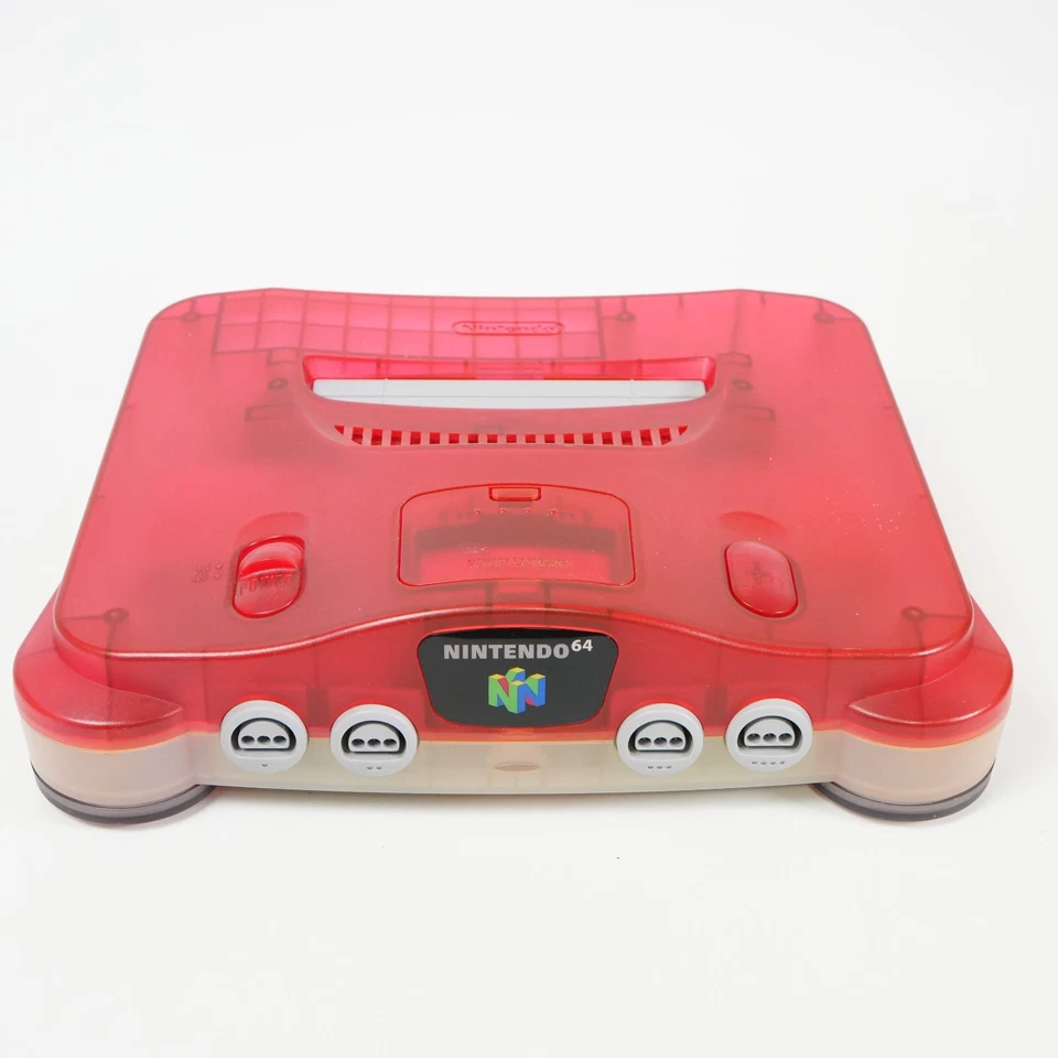 VIDEO GAME CONSOLE NINTENDO 64 CLEAR RED - Miniatura 2