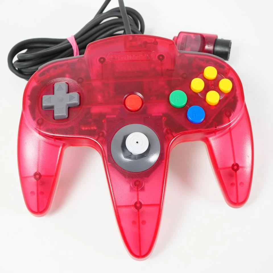 VIDEO GAME CONSOLE NINTENDO 64 CLEAR RED - Miniatura 3