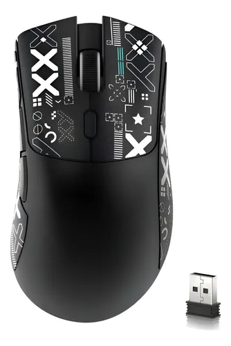 MOUSE GAMER SEM FIO ATTACK SHARK R1 PRETO - Miniatura 2