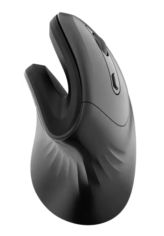 MOUSE SEM FIO ERGONOMICO WARVANK U2 2.4G PRETO