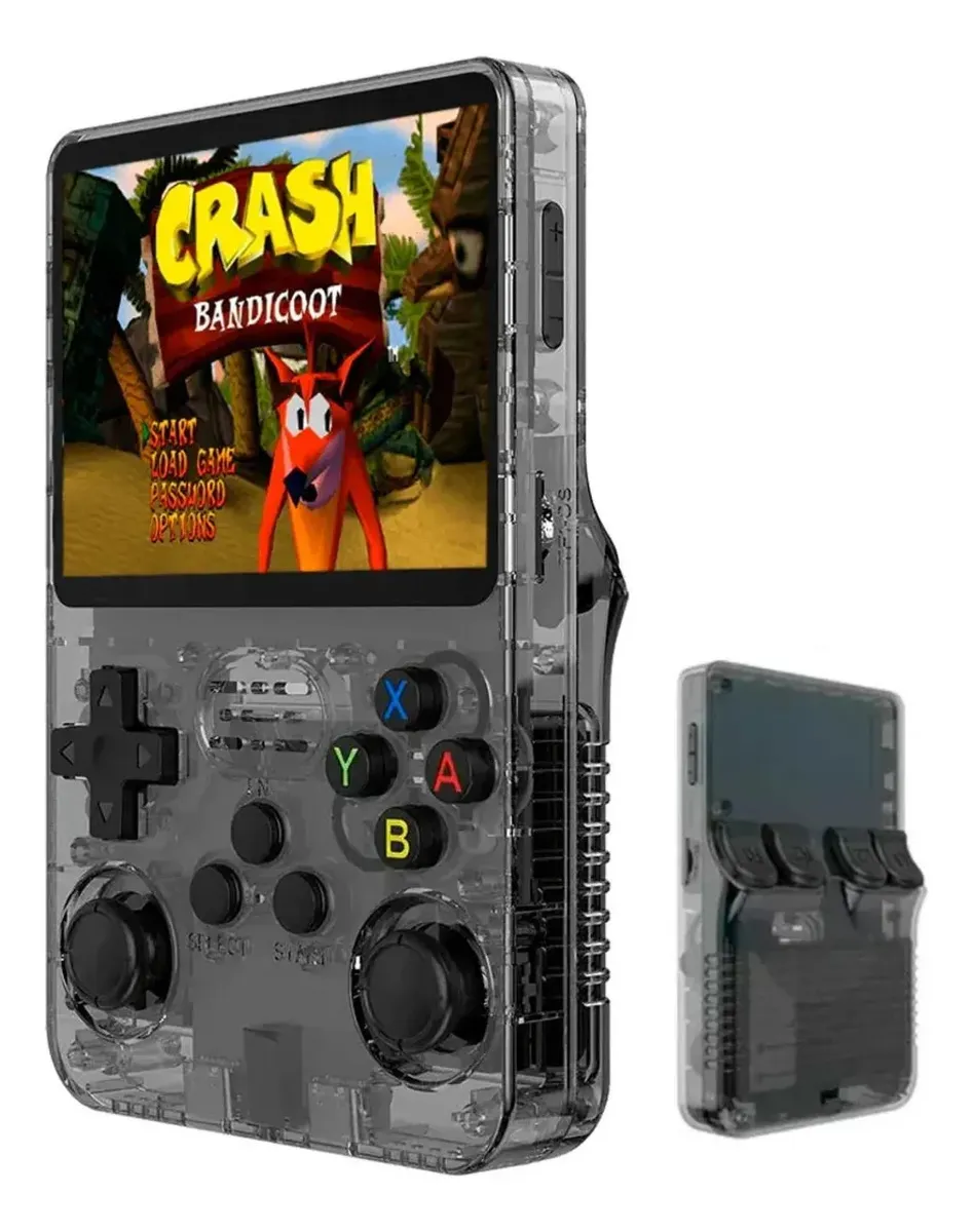 VIDEO GAME CONSOLE PORTATIL R36S PRETO - Miniatura 2