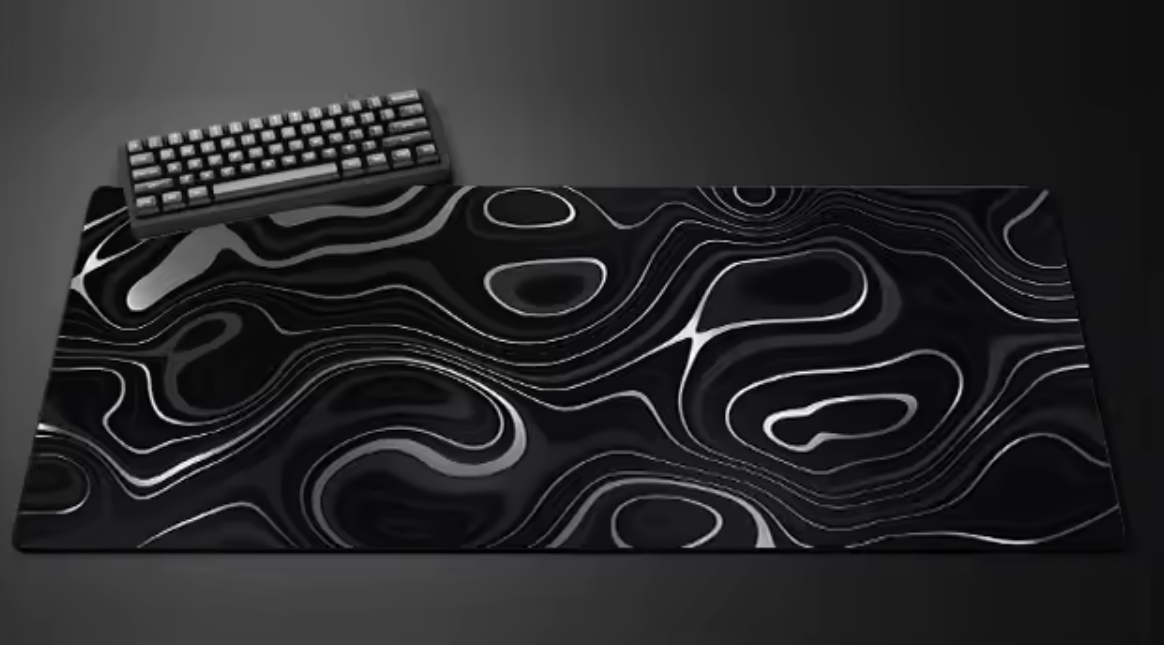 MOUSEPAD EXTENDIDO 300X700 PRETO E BRANCO - Miniatura 2