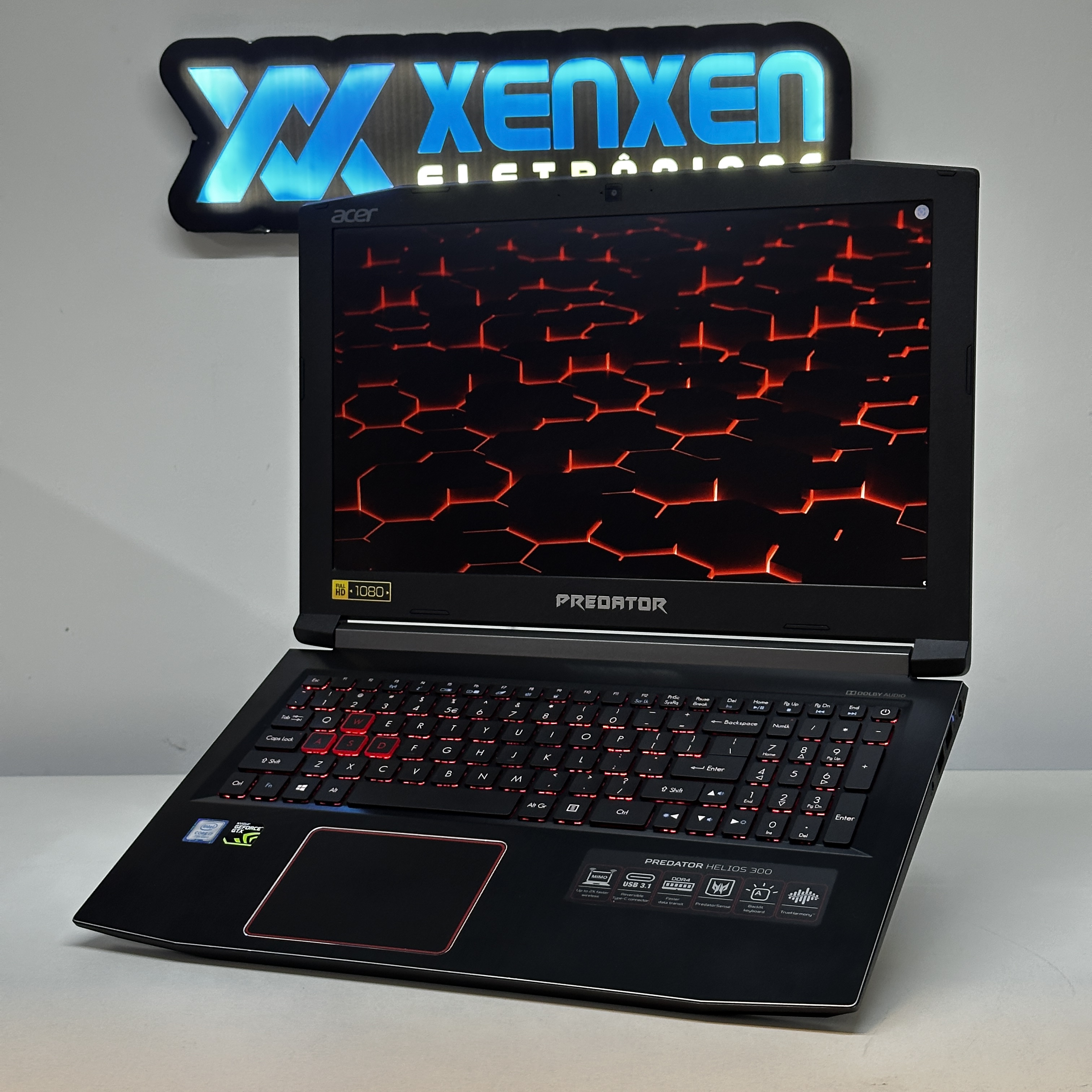 NOTEBOOK GAMER USADO ACER PREDATOR HELIOS300 | INTEL I7 7700HQ | 16 GB RAM | GTX 1060 3GB