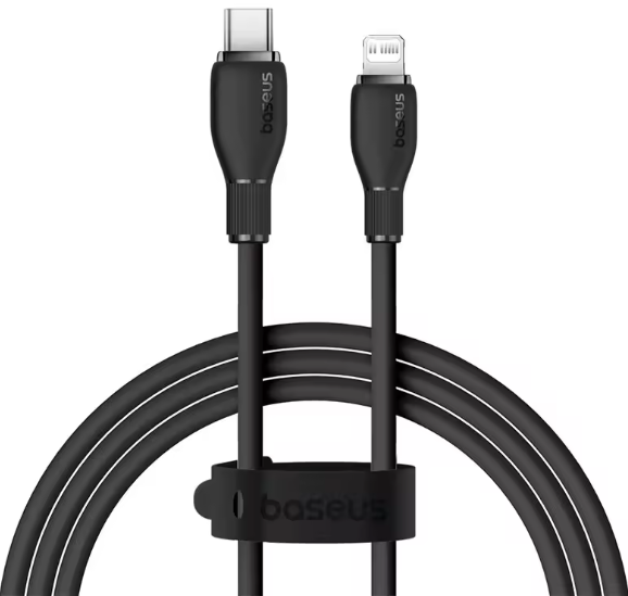 CABO BASEUS (LIGHTNING / USB-C) 2 METROS PRETO