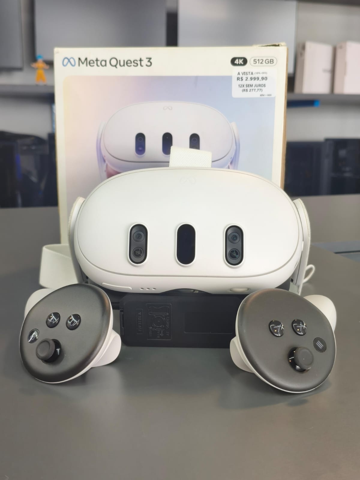 OCULOS DE REALIDADE VIRTUAL META QUEST 3 512GB (SEMI NOVO)