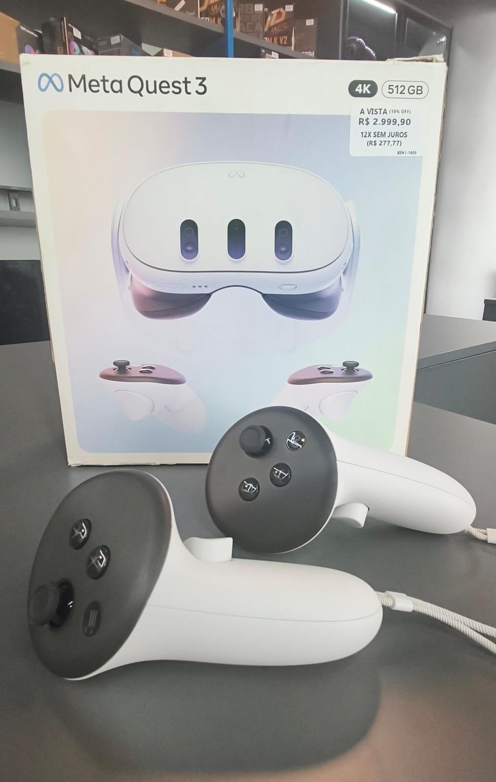 OCULOS DE REALIDADE VIRTUAL META QUEST 3 512GB (SEMI NOVO) - Miniatura 3